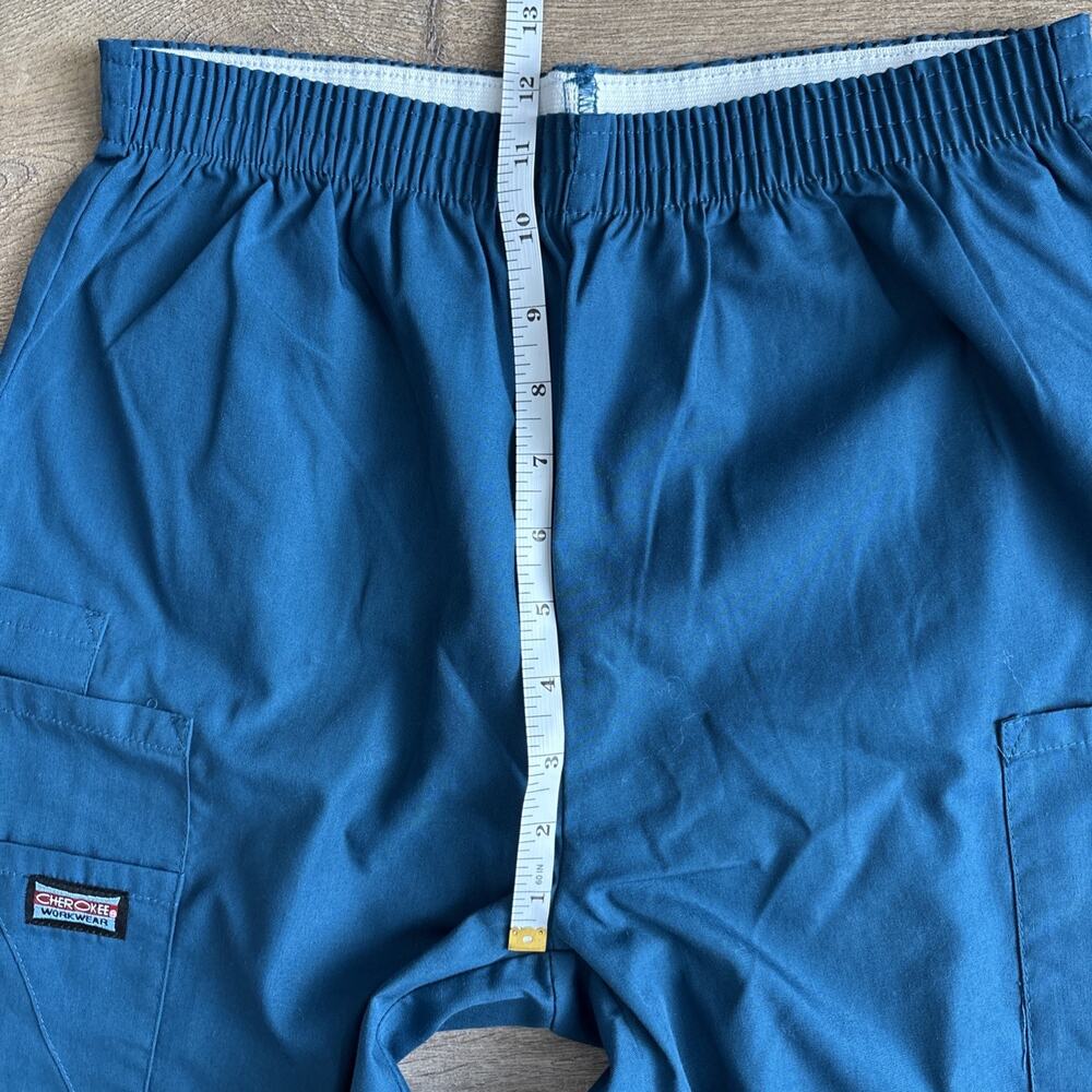 Cherokee Workwear Womens XS Elastic Waist Utility Scrub Pant 4200 Caribbean Blue - Picture 14 of 16